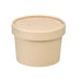 Vaso sopa cartón-fibra de bambú para caliente/frío con tapa 240ml A75mm - 500Uds