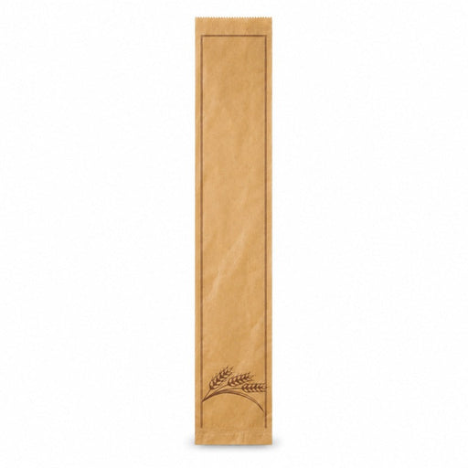 Bolsa de papel kraft decoración marrón para Pan 120x80mm A490mm - 1000Uds