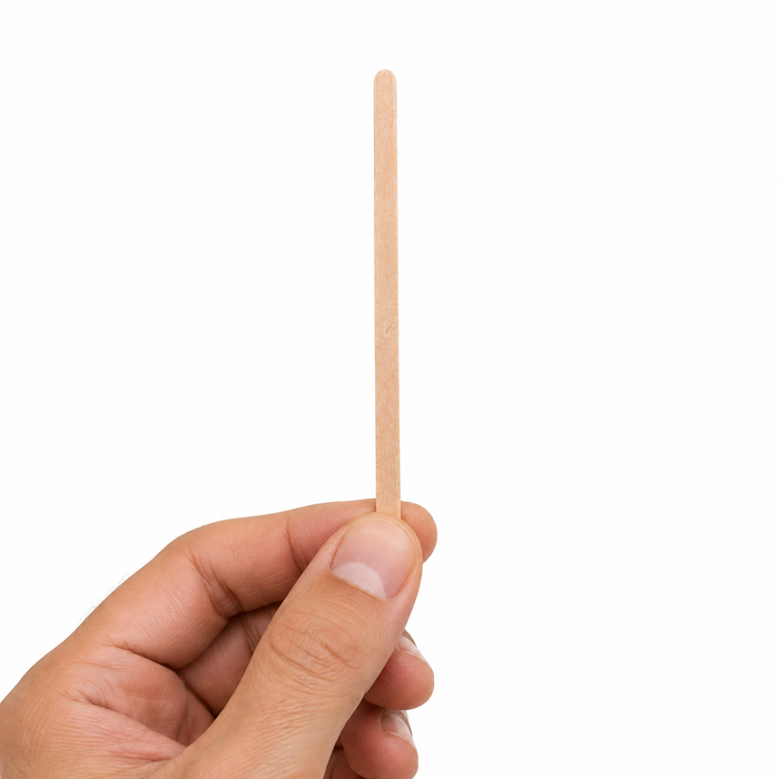 Agitador de café de madera con extremos redondeados: A110mm - 10000Uds