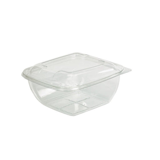 Combo Ensaladera cuadrada PET con tapa 1500ml 190x190mm A80mm - 150Uds