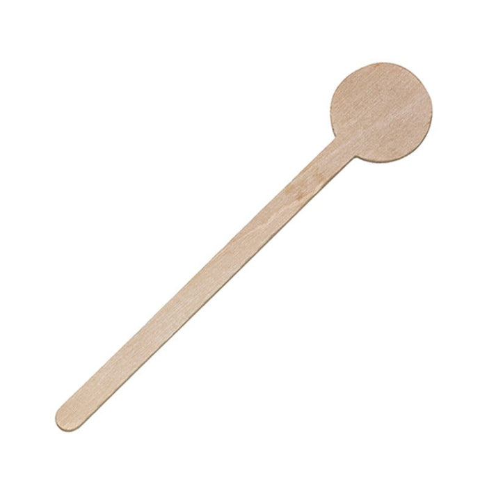 Agitador de café de madera con punta redonda A100mm - 5000Uds