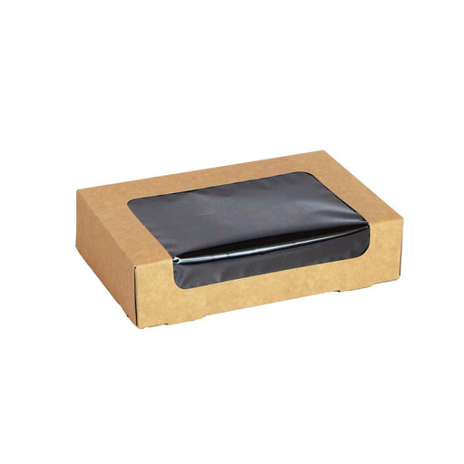 Caja de sushi con ventana antivaho para 15 piezas 190x120mm H45mm - 200Uds