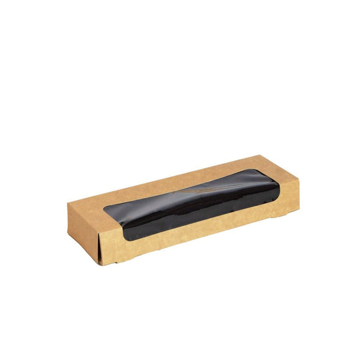 Caja de sushi con ventana antivaho para 14-16 piezas 240x72mm H35mm - 200Uds