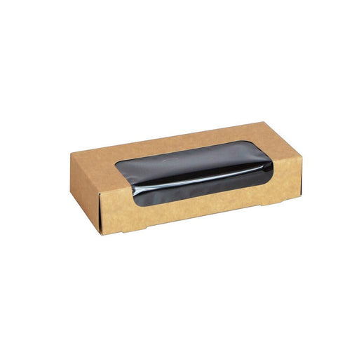 Caja de sushi con ventana antivaho para 6-8 piezas 167x72mm H35mm - 200Uds