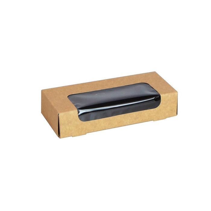 Caja de sushi con ventana antivaho para 6-8 piezas 167x72mm H35mm - 200Uds