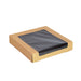 Caja de sushi con ventana antivaho para 30-38 piezas 220x220mm H40mm - 200Uds
