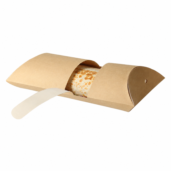 Tacos caja kraft 120x170mm - 500Uds