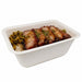 Bandeja de Pulpa laminado PLA sellable 1200ml 190x137mm A70mm - 400Uds
