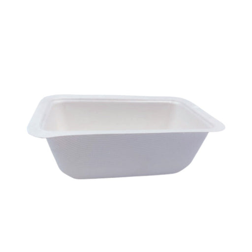 Bandeja de Pulpa laminado PLA sellable 375ml 137x95mm A45mm - 600Uds