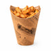 Pote de cartón marrón con cierre decoración News para Burritos/Wraps/Snacks 480ml A123mm - 1000Uds