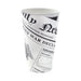 Vaso para snack de cartón blanco con cierre decoración News 480ml A157mm - 1000Uds