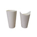 Vaso para snack de cartón blanco 480ml A157mm - 1000Uds