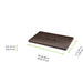 Tapa de cartón marrón para bandeja 430x290mm A65mm - 100Uds