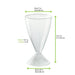 Vaso para vino de plástico transparente reutilizable en PS 150ml A120mm - 120Uds