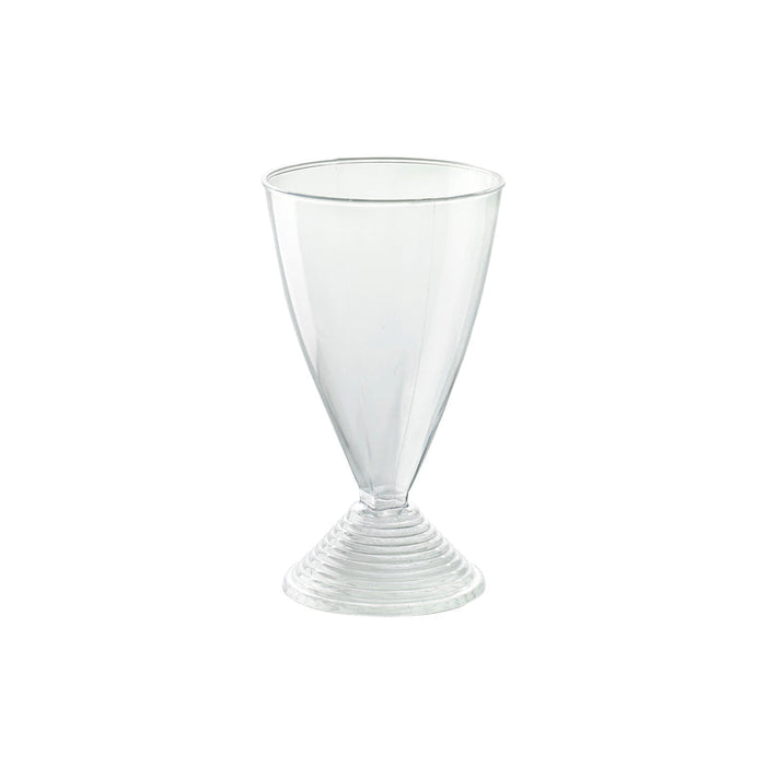 Vaso para vino de plástico transparente reutilizable en PS 150ml A120mm - 120Uds