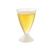 Vaso para vino de plástico transparente reutilizable en PS 150ml A120mm - 120Uds