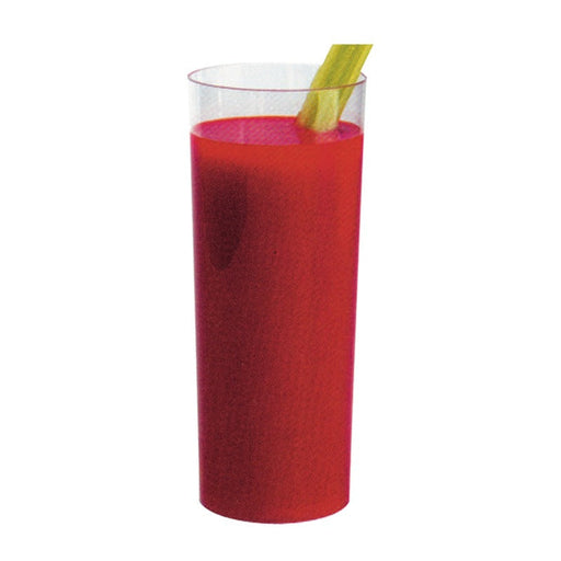 Vaso de tubo de plástico transparente reutilizable LONGDRINK 300ml A152mm - 500Uds