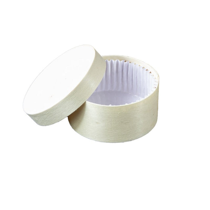 Caja redonda de madera FSC mix + papel de horno 100ml Ø79mm A42mm - 120Uds