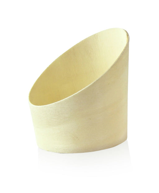 Vaso de madera inclinado 70ml A70mm - 100Uds