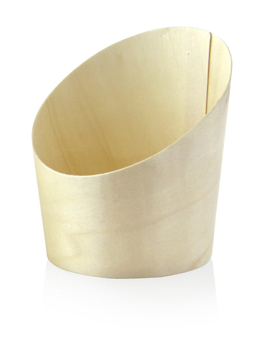 Vaso de madera inclinado 270ml A102mm - 100Uds
