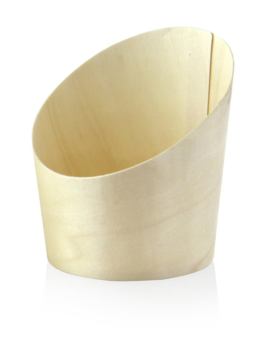 Vaso de madera inclinado 270ml A102mm - 100Uds