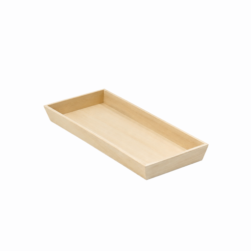 Bandeja rectangular de madera Noa 390x150mm A40mm - 10Uds