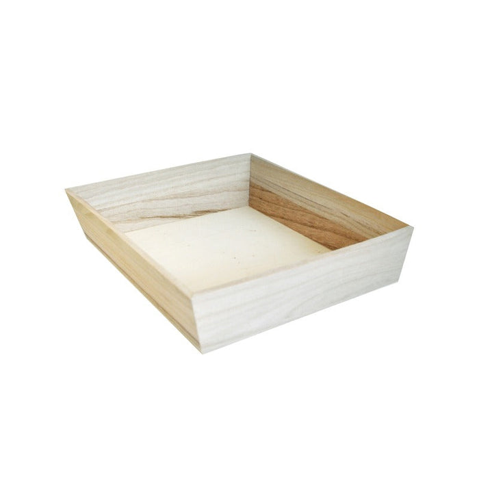 Bandeja cuadrada de madera Noa 260x260mm A66mm - 10Uds