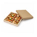 Tapa plana marrón de cartón Noa 310x310mm A60mm - 100Uds