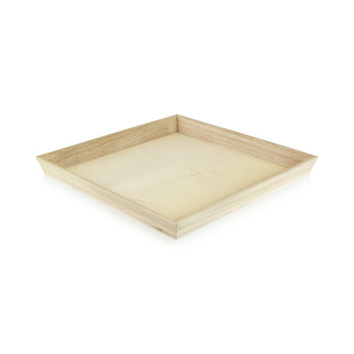 Bandeja cuadrada de madera Noa 310x310mm A40mm - 10Uds