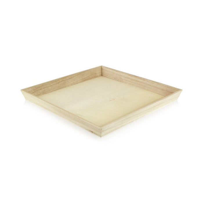 Bandeja cuadrada de madera Noa 310x310mm A40mm - 10Uds