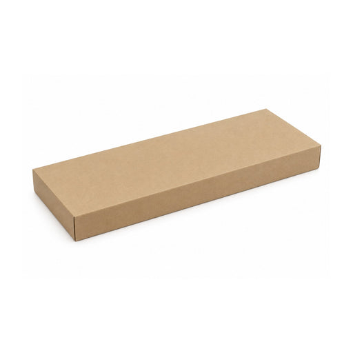Tapa plana marrón de cartón Noa 390x150mm A60mm - 100Uds