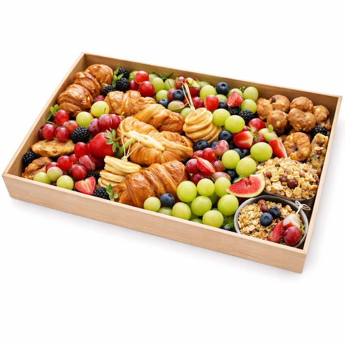 Bandeja rectangular de madera Noa 450x300mm A40mm - 10Uds