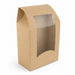 Envase kraft para wraps con ventana 150x95mm A53mm - 600Uds