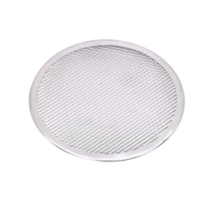 Rejilla redonda de aluminio para pizza con base perforada Ø254mm - 12Uds
