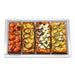 Rejilla rectangular de aluminio para pizza con base perforada 300x200mm A10mm - 12Uds