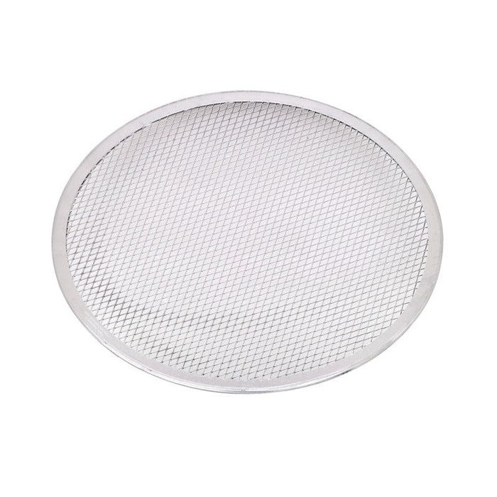 Rejilla redonda de aluminio para pizza con base perforada Ø330mm - 12Uds