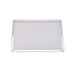 Rejilla rectangular de aluminio para pizza con base perforada 400x280mm A10mm - 12Uds