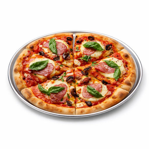 Bandeja de pizza de aluminio Ø254mm - 12Uds