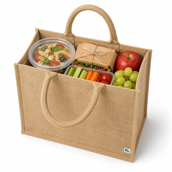 Bolsa de yute marrón 450x220mm 370mm - 25Uds