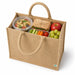 Bolsa de yute marrón 450x220mm 370mm - 25Uds