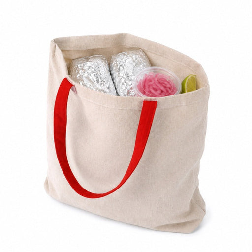 Bolsa de asas roja  10x350mm H420mm - 100Uds