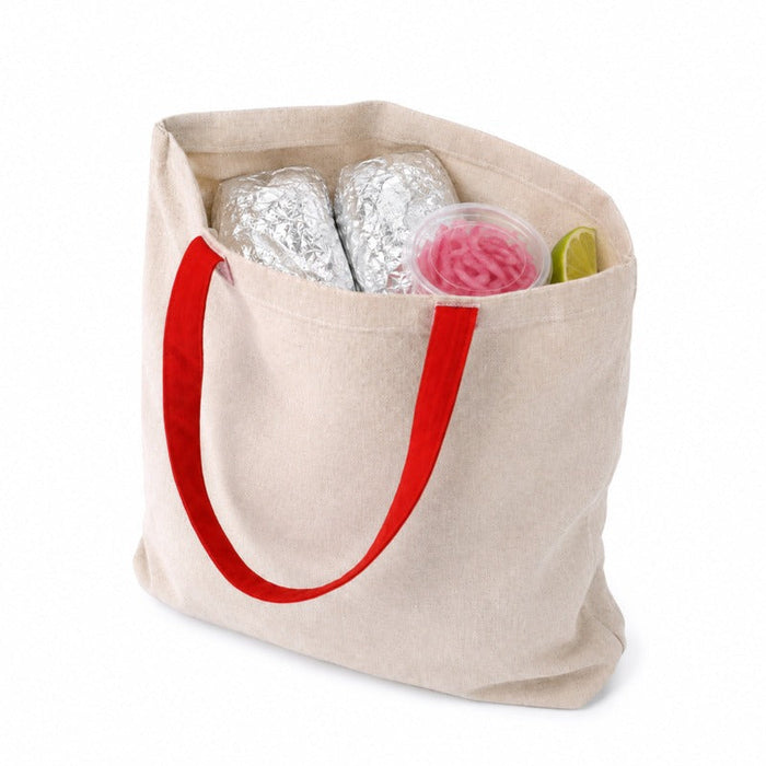 Bolsa de asas roja  10x350mm H420mm - 100Uds