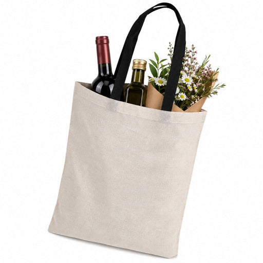 Bolsa de asas negra  10x380mm H450mm - 100Uds