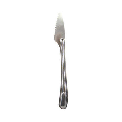 Cuchillo de mesa de acero inoxidable con funda, se debe lavar antes de usar 159x19mm H2mm - 500Uds