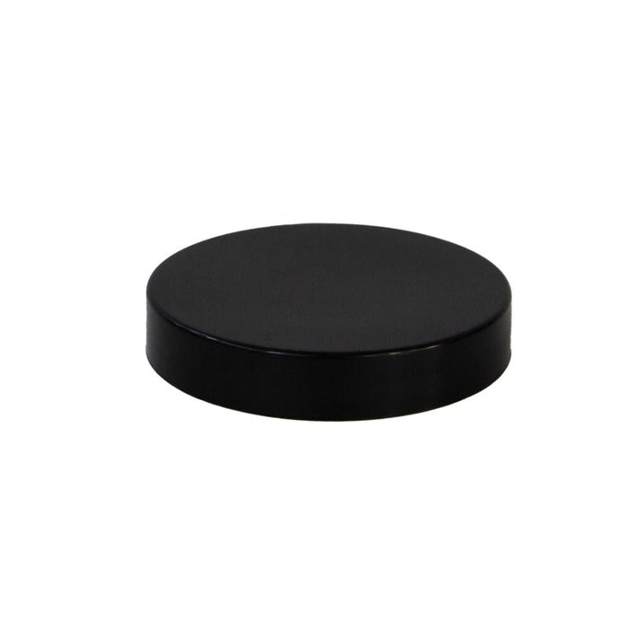 Tapa plana de plástico PP negra, enroscable H14mm - 225Uds