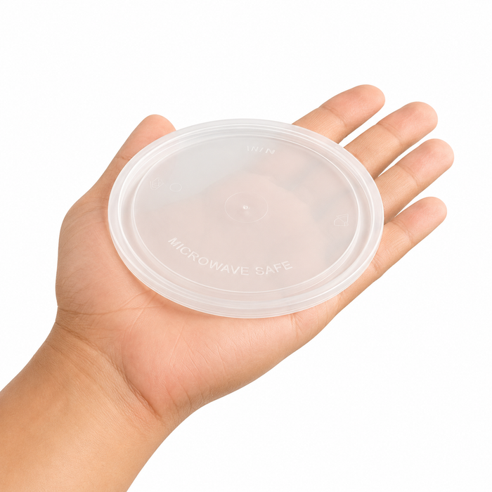 Tapa para delicatessen en PP moldeado por inyección Dia123mm H7,2mm - 500Uds