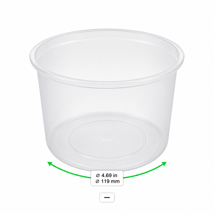 Tarro delicatessen de PP moldeado por inyección H63mm 480ml - 500Uds