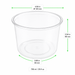 Tarro delicatessen de PP moldeado por inyección H90mm 750ml - 500Uds