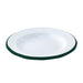 Plato de acero esmaltado blanco Enamely con borde verde Ø180mm A25mm - 12Uds