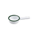 Cacerola mini de acero esmaltado blanco con borde verde H29mm 50ml - 12Uds